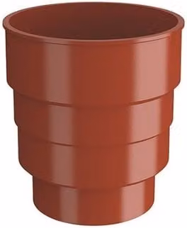 Lindab Steel Drain Connector in Tile Red