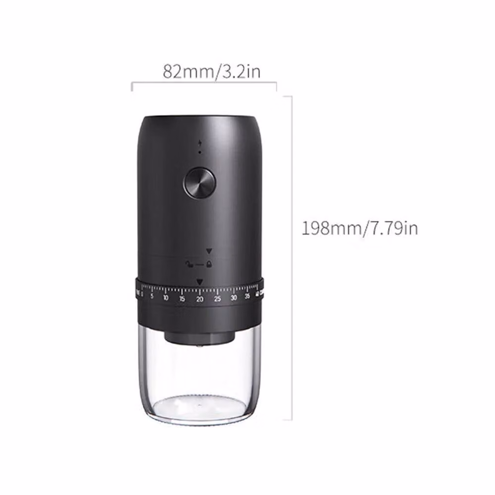 Hinsinc Rechargeable Electric Coffee Bean Grinder in Black – 2