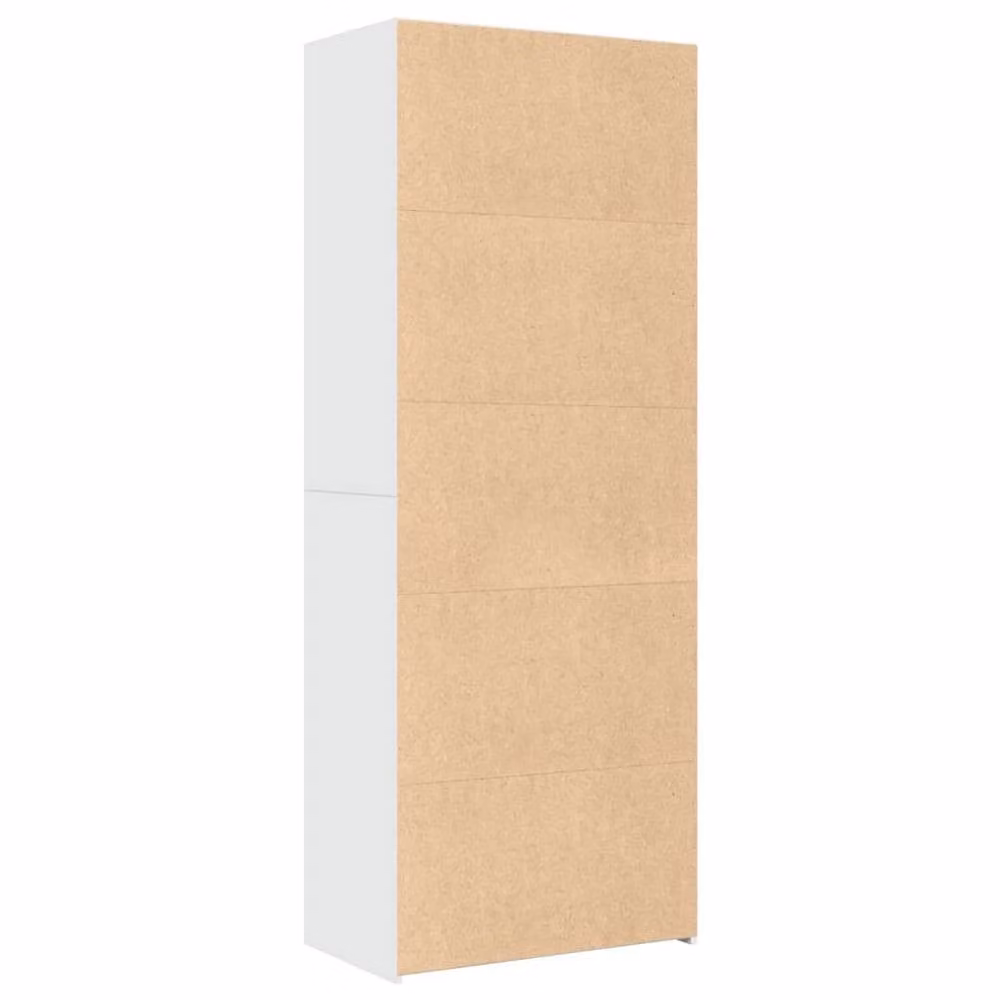 Berkfield Home White Highboard in Engineered Wood, W/D/H: 70 x 41 x 185 cm – 2