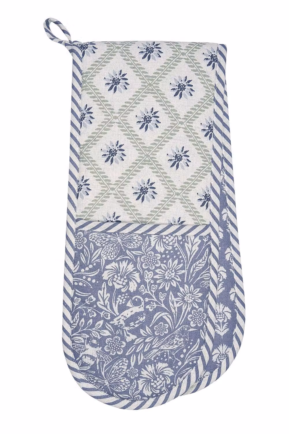 Ulster Weavers Coastal Treasures Cotton Double Oven Glove in Blue and Green – 2
