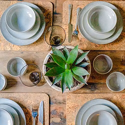 Cooks Professional Set of 4 Nordic Grey Ceramic Stoneware Dipping Bowls with Reactive Glaze, Diameter: 11 cm – 3