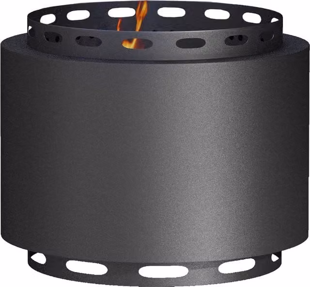 Outsunny Smokeless Metal Wood Burning Fire Pit in Black, Diameter: 48.5 cm – 1