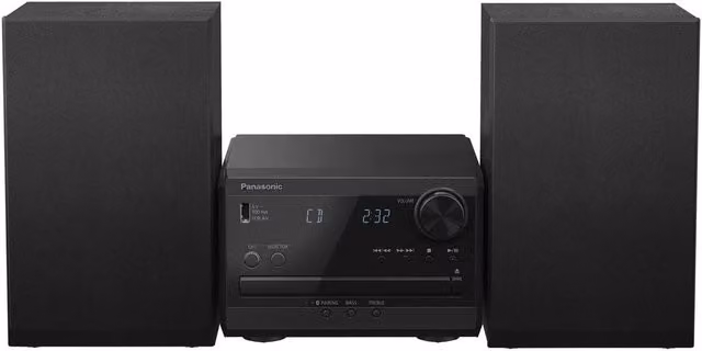 Panasonic Micro System with CD, Radio, Bluetooth and USB - Black