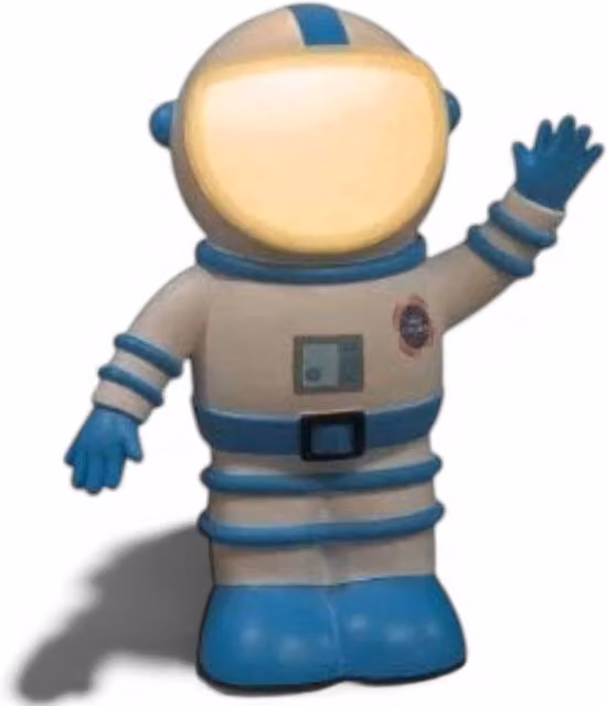 WIDDOP and Co. LED Astronaut Night Light in White, Blue and Grey – 3