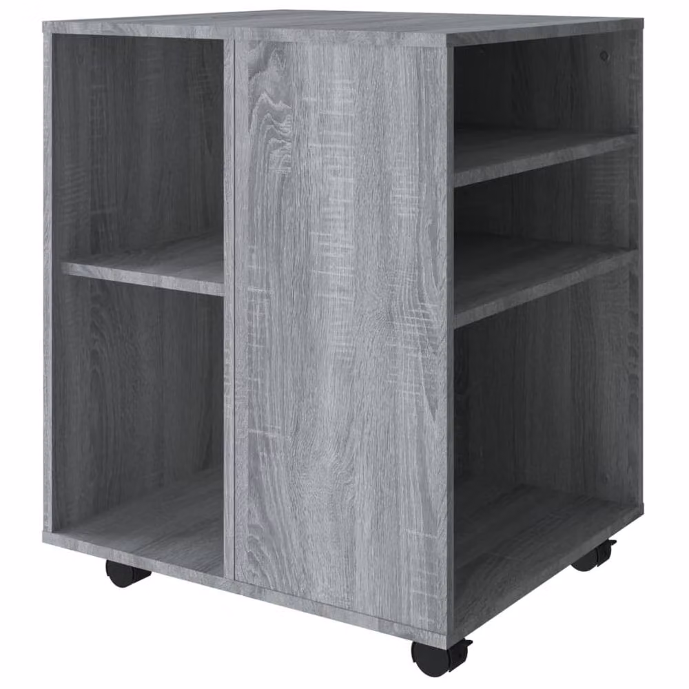 Berkfield Home Rolling Cabinet in Grey Sonoma, W/D/H: 60 x 53 x 72 cm – 3