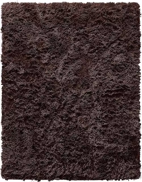 Velosso Supersoft Shaggy High Pile Rug in Brown, W: 160 cm, L: 230 cm