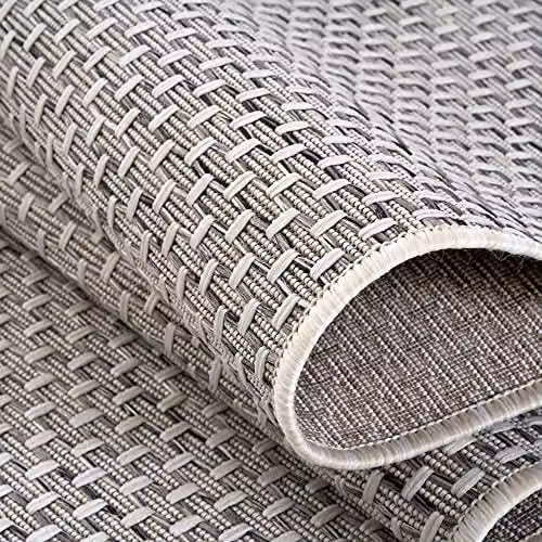 THE RUGS Cream Solid Design Indoor and Outdoor Rug, W/D/H: 200 x 290 cm – 3