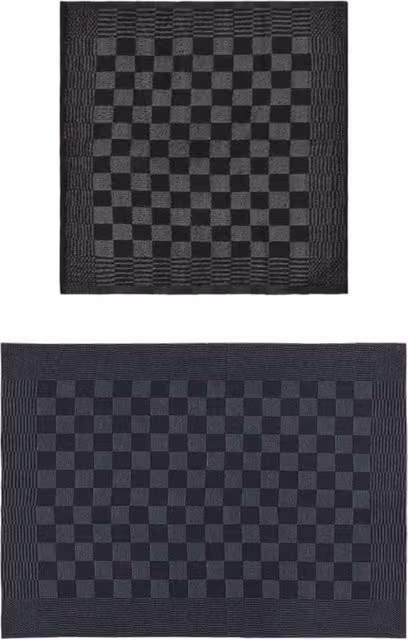 Berkfield Home 20 Piece Cotton Towel Set in Black, Grey and Multicolour – 1
