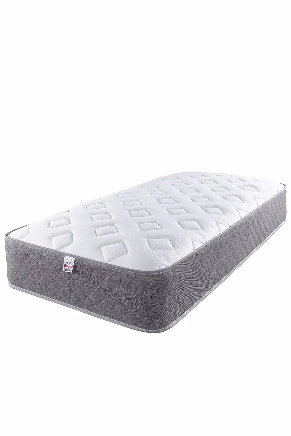 Aspire Cool Touch Diamond Hybrid Mattress with Memory Foam and Bonnell Springs in White, Small Single – 3