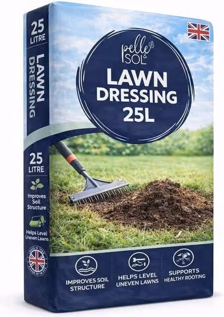 Pelle & Sol Fine Lawn Dressing Compost, 25 l – 6