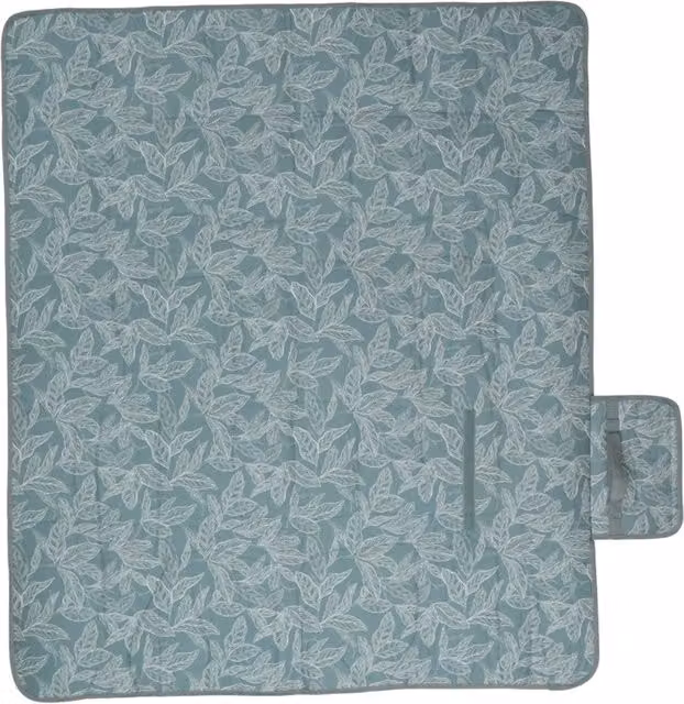 Mountain Warehouse Leaves Picnic Blanket in Green with Carry Handle