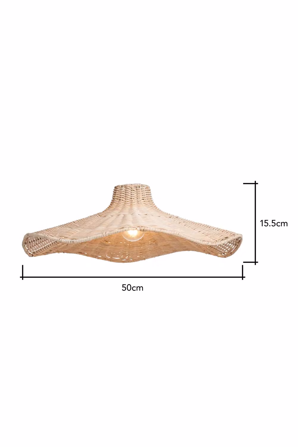 BHS Lighting Percy Easy Fit Rattan Light Shade in Beige and Sand – 2