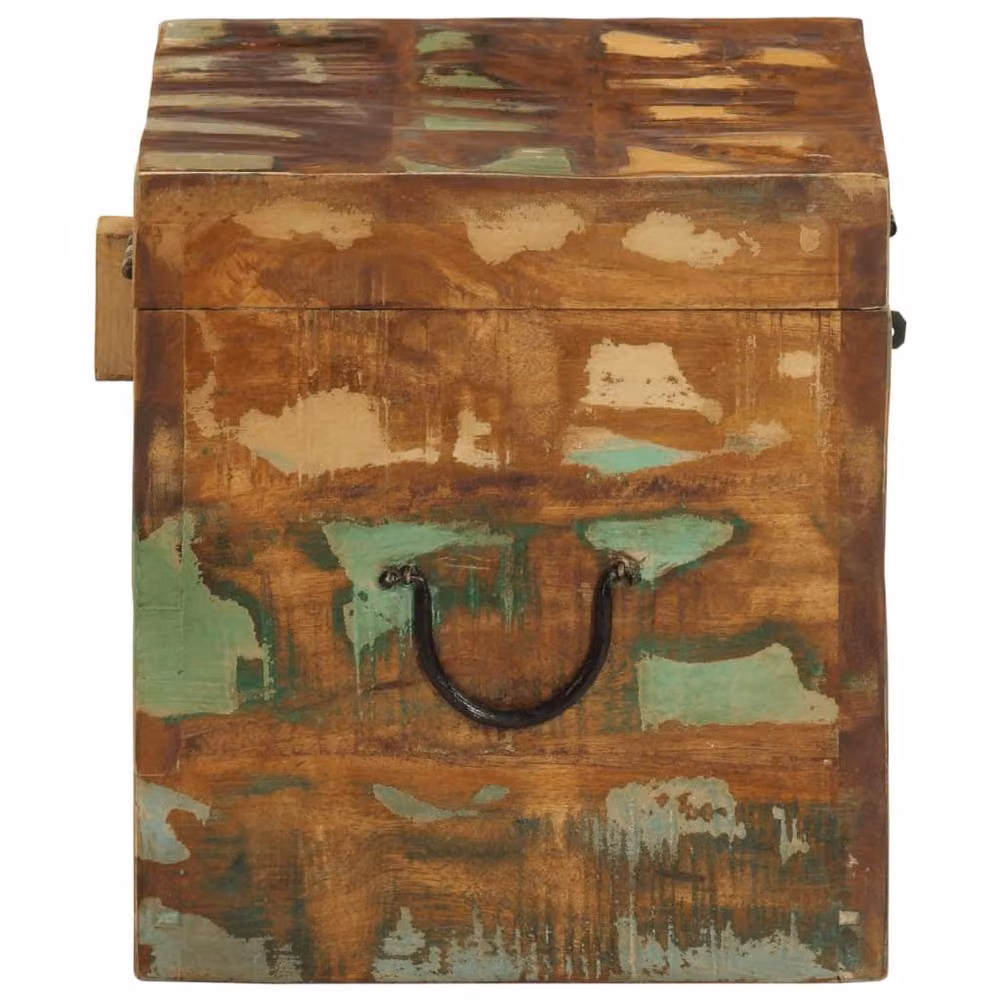 Berkfield Home Reclaimed Solid Wood Storage Box in Multicolour – 4