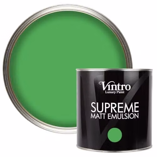 Vintro Luxury Matt Emulsion Multi Surface Paint in Green, 2.5L