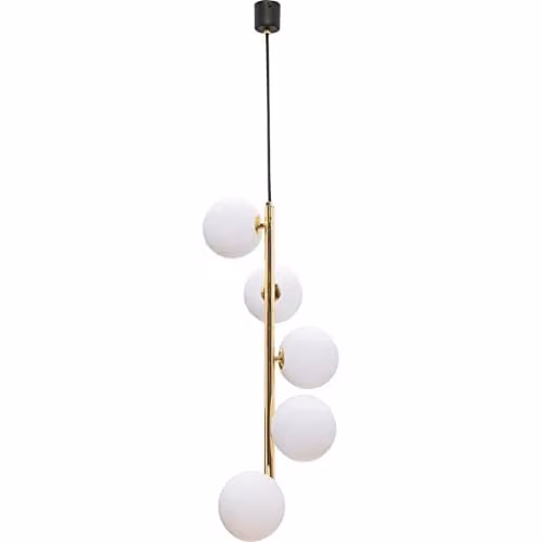 Netlighting Ali Globe Pendant Ceiling Light in Black and Gold with 5x G9 LED Bulbs