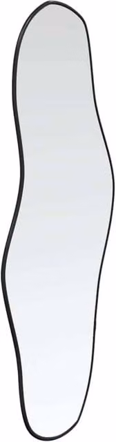 Berkfield Home Rectangular Wall Mirror in Black