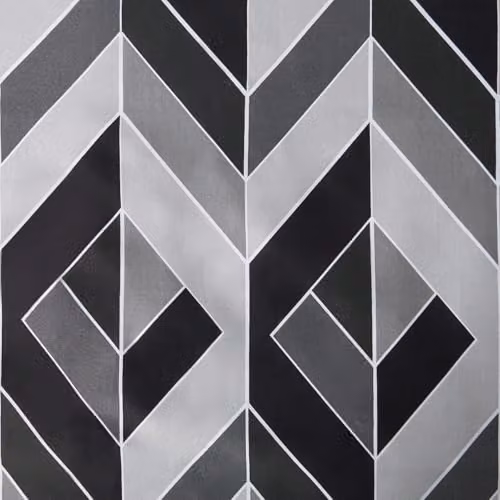 OHS Reversible Abstract Chevron Double Duvet Cover Set with 2 Pillowcases, Grey, W/D/H: 140 x 200 cm – 4