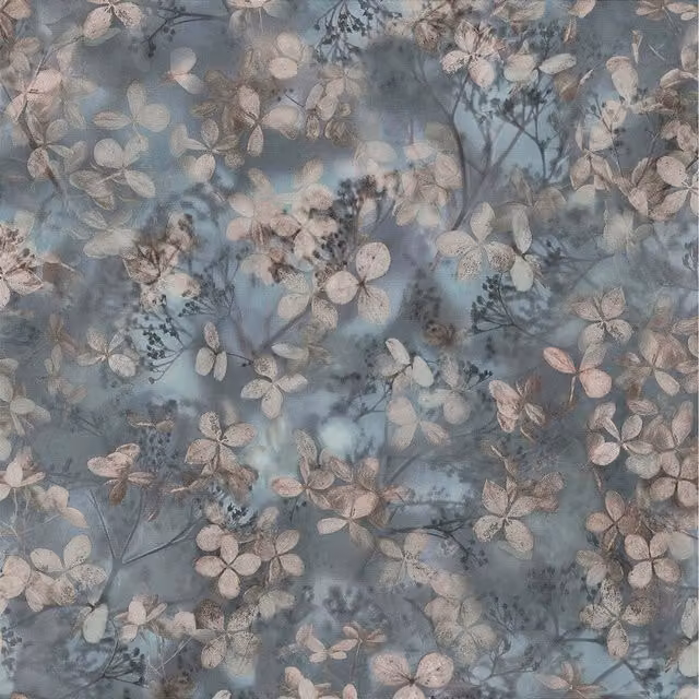 Erismann Blue Botanical Floral Modern Non-Woven Wallpaper