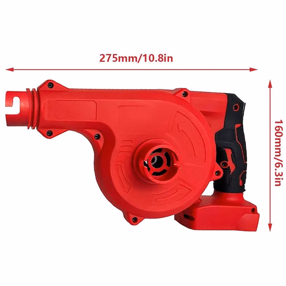 SPETLEK 2-in-1 Cordless Leaf Blower and Vacuum for Milwaukee 18V Batteries, Red – 2
