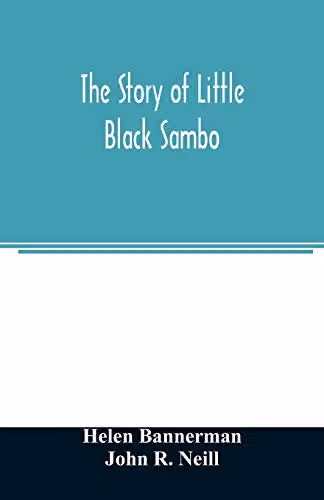 The Story of Little Black Sambo Alpha Edition Paper Book in Black and Multicolour, W: 21.59 cm, H: 13.97 cm, D: 0.36 cm