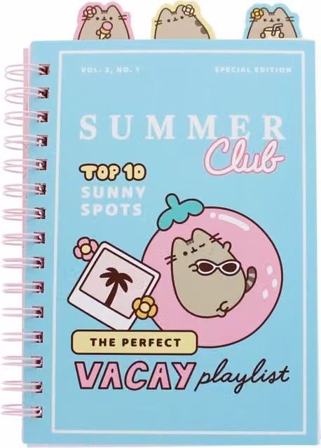 Pusheen Blue Lined Paper Project Book