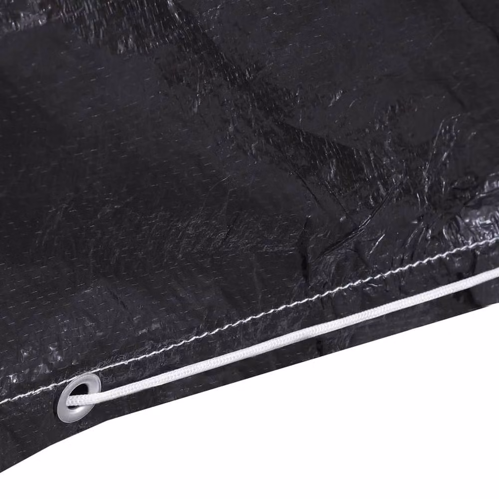 Berkfield Home Water-Repellent Swing Bench Covers, 2 Pack, Black, W/D/H: 135 x 105 x 175 cm – 4