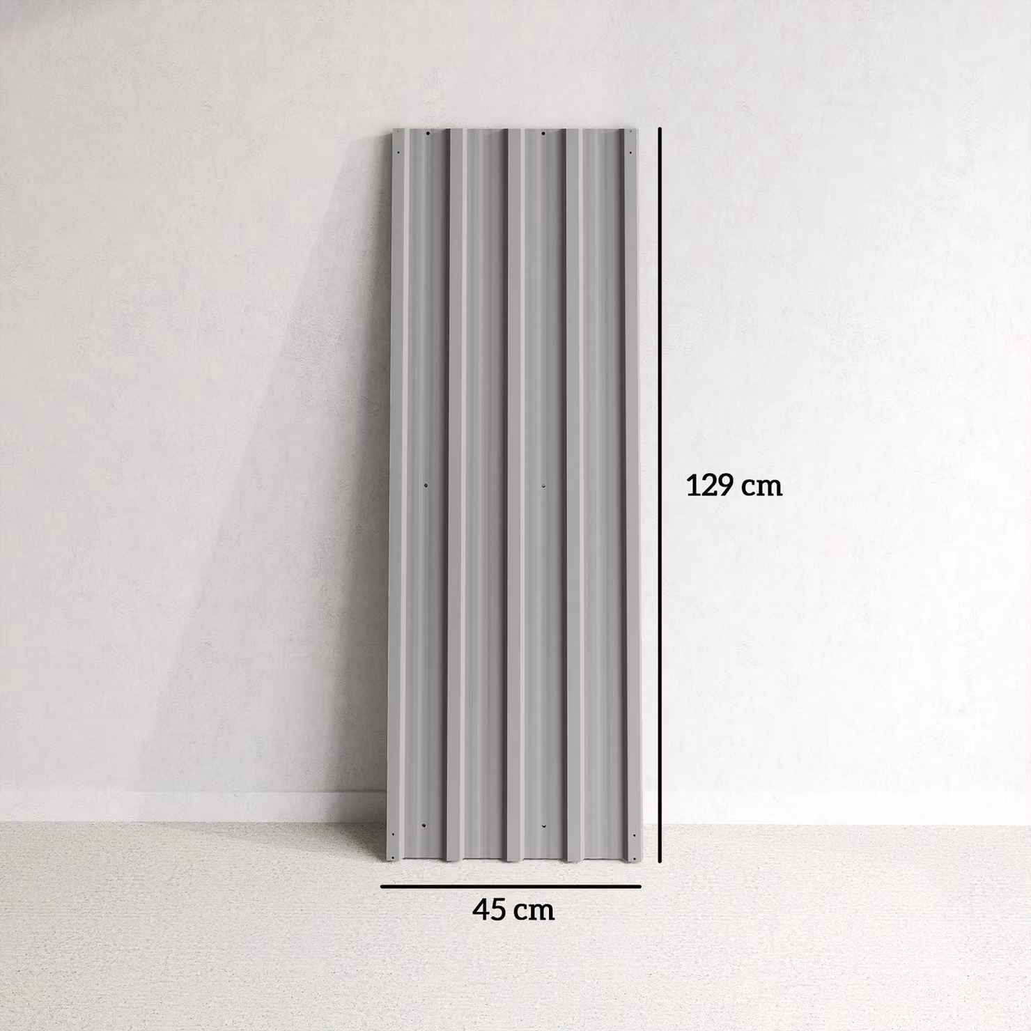 Outsunny Set of 12 Corrugated Galvanised Steel Roof Sheet Panels, Light Grey – 2