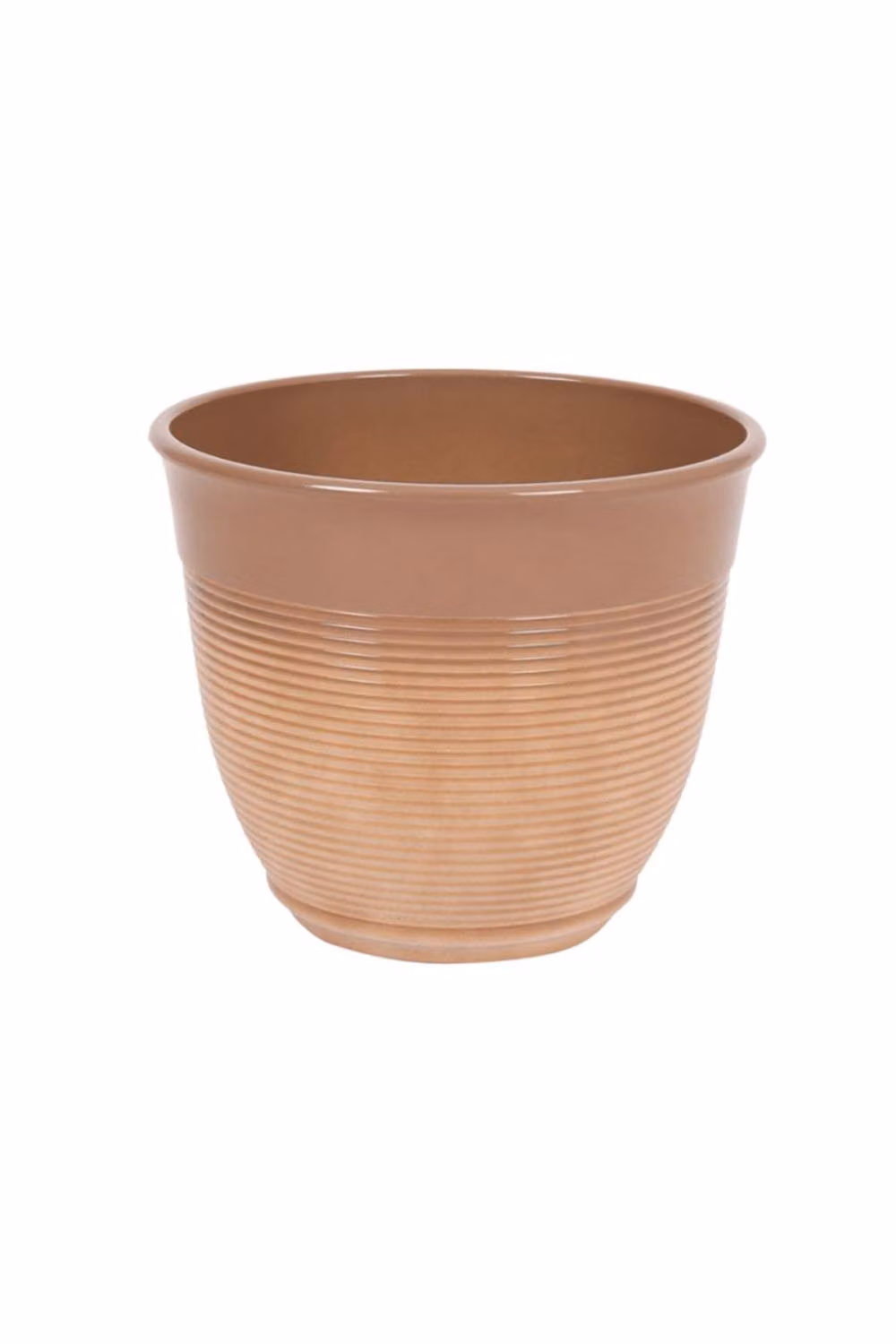 KDMD Glazed Ceramic Effect Planter Pot in Brown, W/D/H: 38.0 x 32.0 cm – 3