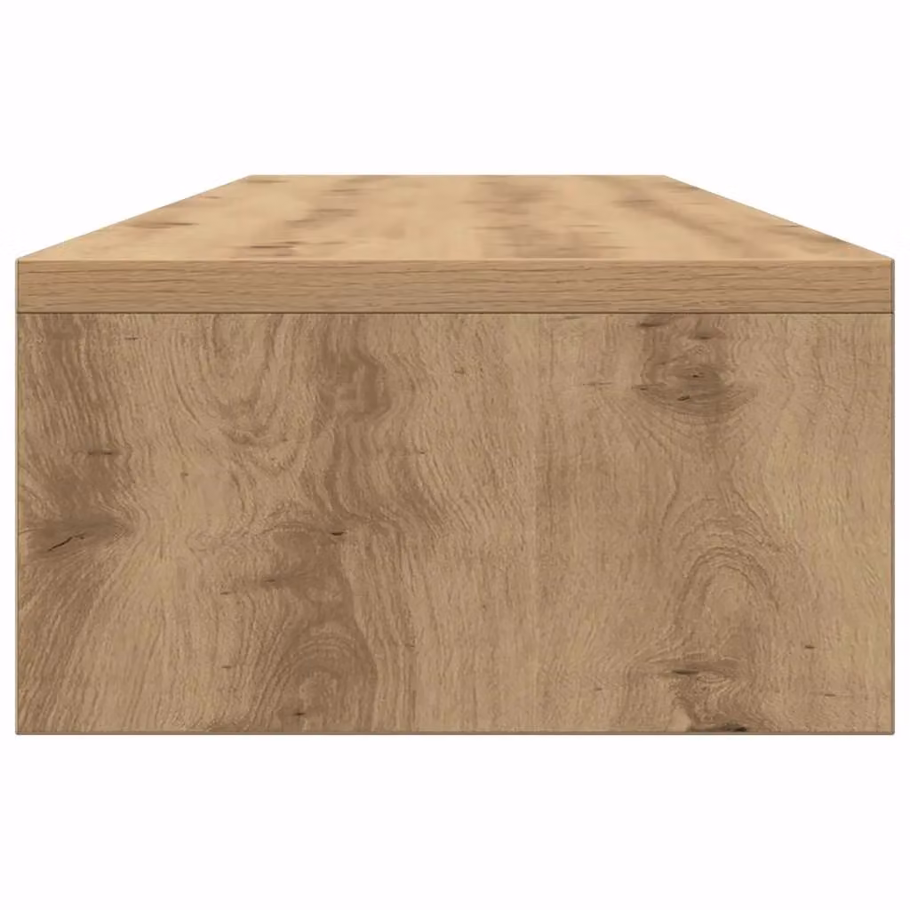 Berkfield Home Artisan Oak Monitor Stand in Brown, W/D/H: 100 x 24 x 13 cm – 3