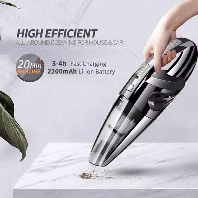 PAWNORA Black Car Vacuum Cleaner for Car Use