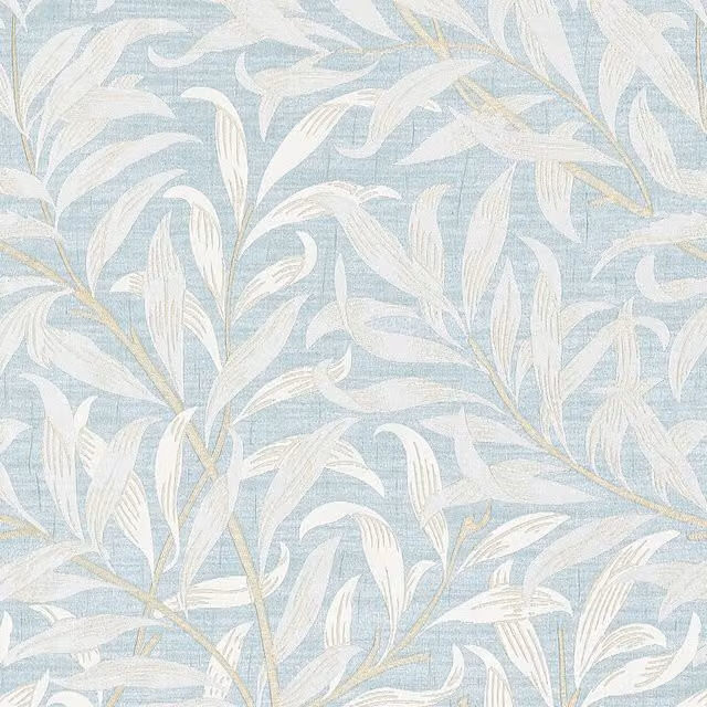 William Morris Willow Boughs Jacquard Fabric in Blue Denim