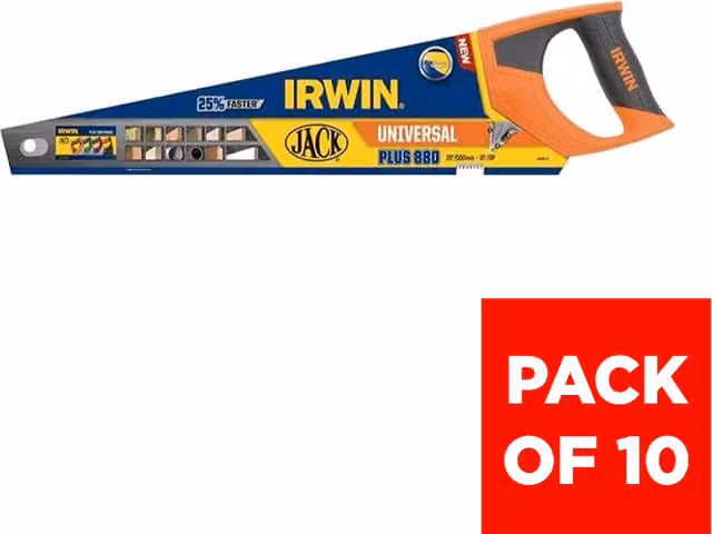 Irwin Jack 880 Universal Manual Hand Saw, Multicolour, Pack of 10