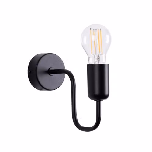 SOLLUX lighting VECTOR LED Wall Light, Black, W/D/H: 8.5 x 15.5 x 20 cm – 1