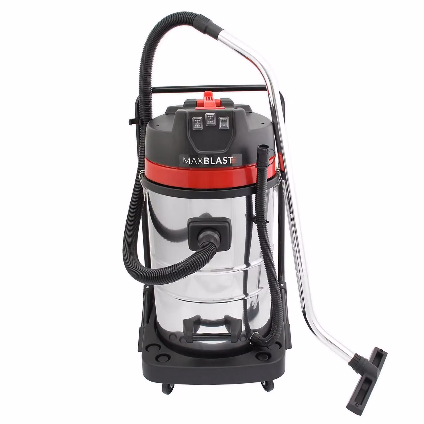 Monstershop 80L Industrial Vacuum in Silver with 4 Attachments and 3 Hoover Bags – 2