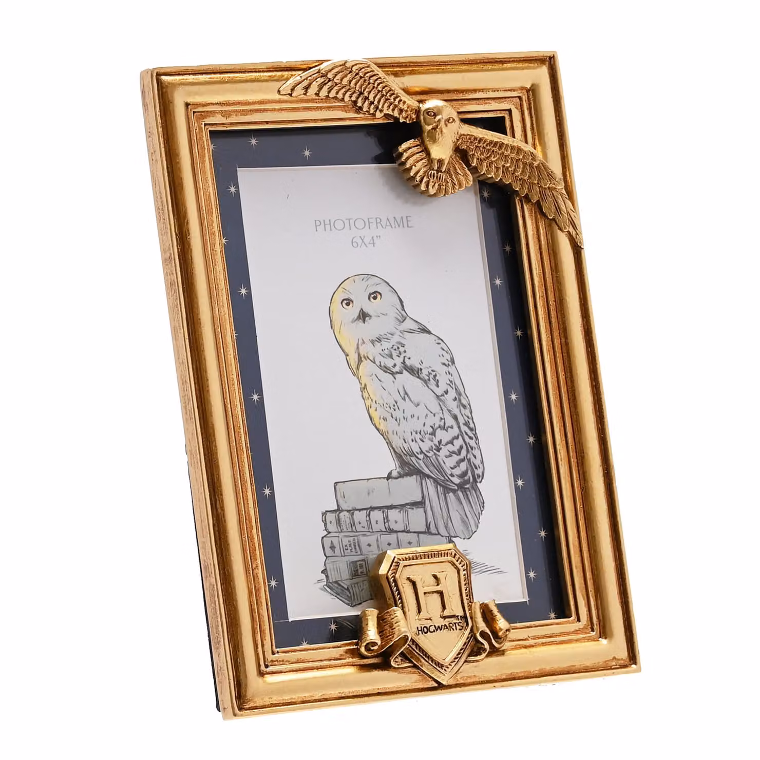 Warner Bros Harry Potter Hedwig Gold Metal Photo Frame, W: 15 cm, H: 15 cm, D: 1 cm – 3