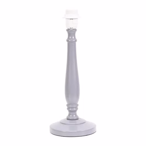 ValueLights Victoria Traditional Grey Wood Table Lamp Base