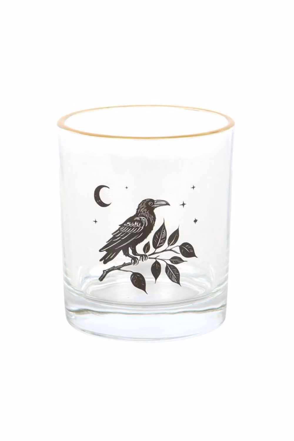 KDMD Gothic Raven Tumbler Drinking Glass, 350ml, Transparent – 2