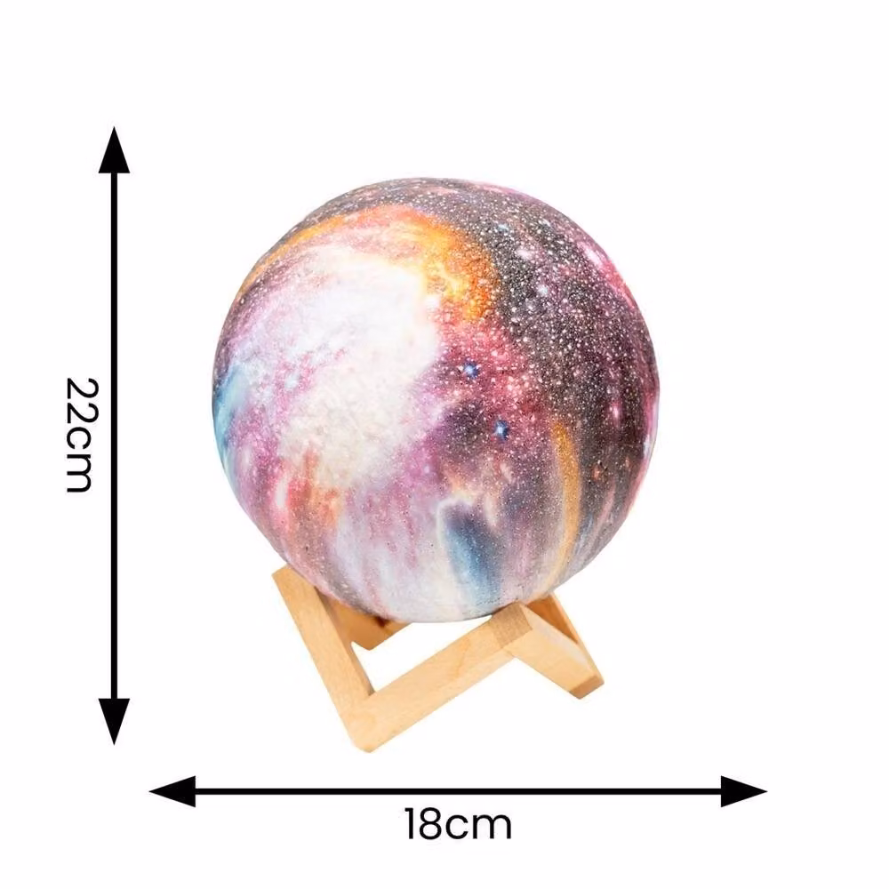 EONLION Neptune Planet LED Bedside Lamp with Remote Control, Multicolour, Diameter: 18 cm – 2