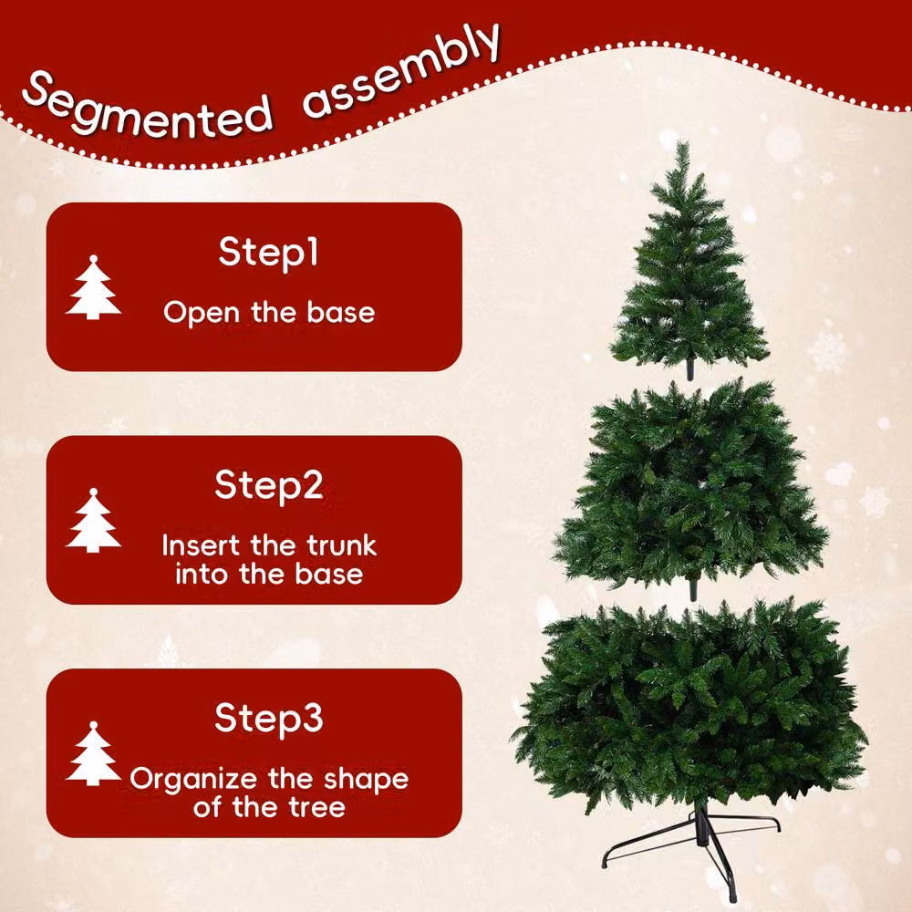Direct Wicker Green 6FT Flame-Retardant Christmas Tree – 7