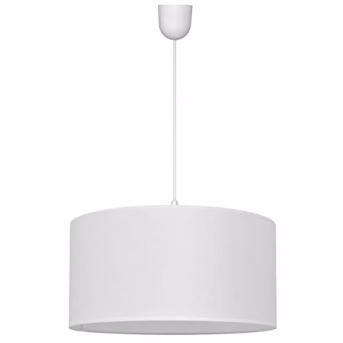 Netlighting Helam Alba Cylindrical Pendant Ceiling Light in White, Diameter: 40 cm