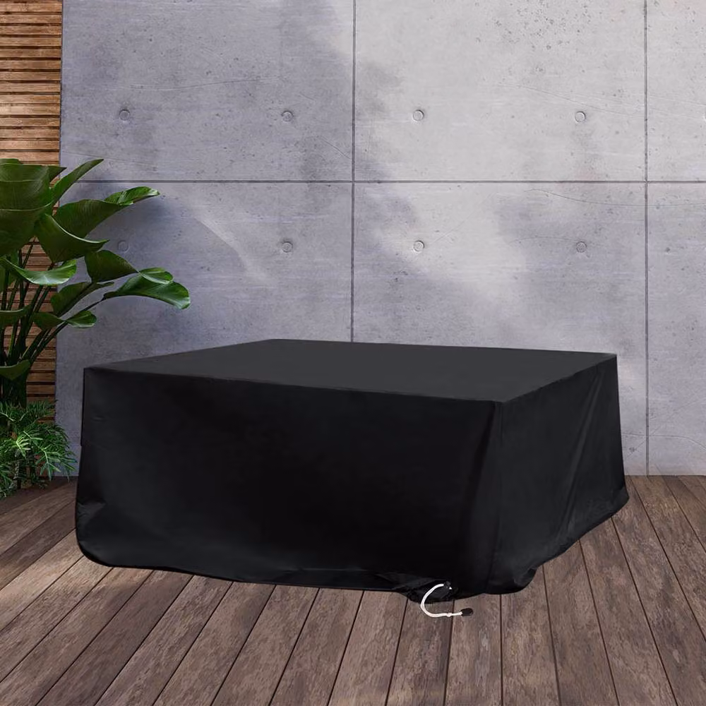 Marlow Waterproof Outdoor Furniture Cover with UV Protection in Black and Silver, 213 cm – 3