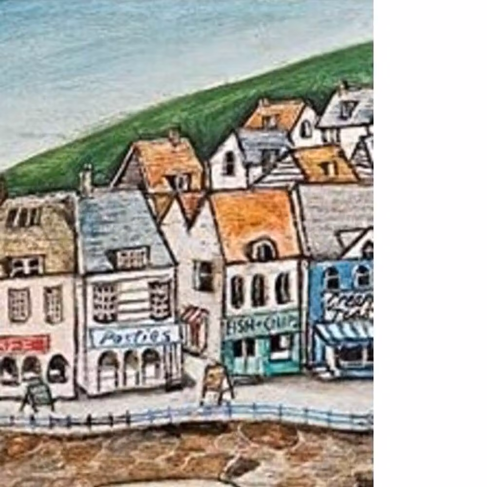 Joe Ramm Cornish Maritime Wooden Hanging Plaque, Multicolour, W/D/H: 20.0 x 20.0 x 2.7 cm – 2
