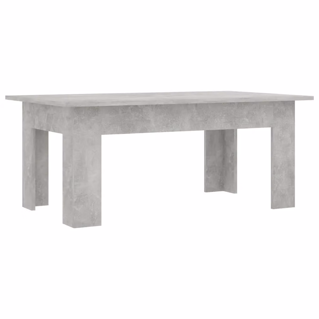 Berkfield Home Concrete Grey Coffee Table, W/D/H: 100 x 60 x 42 cm – 2