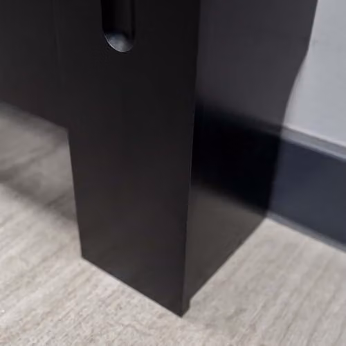 Airwave Vertical Line Style Radiator Cover in Black MDF, W/D/H: 152.0 x 19.0 x 81.5 cm – 5