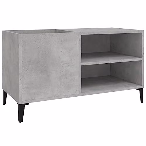 vidaXL Industrial Record Cabinet in Concrete Grey, W: 84.5 cm, D: 38 cm, H: 48 cm