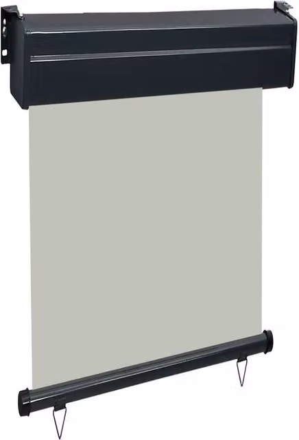 Berkfield Home Grey Roller Balcony Side Awning, W: 65 cm, H: 250 cm – 1