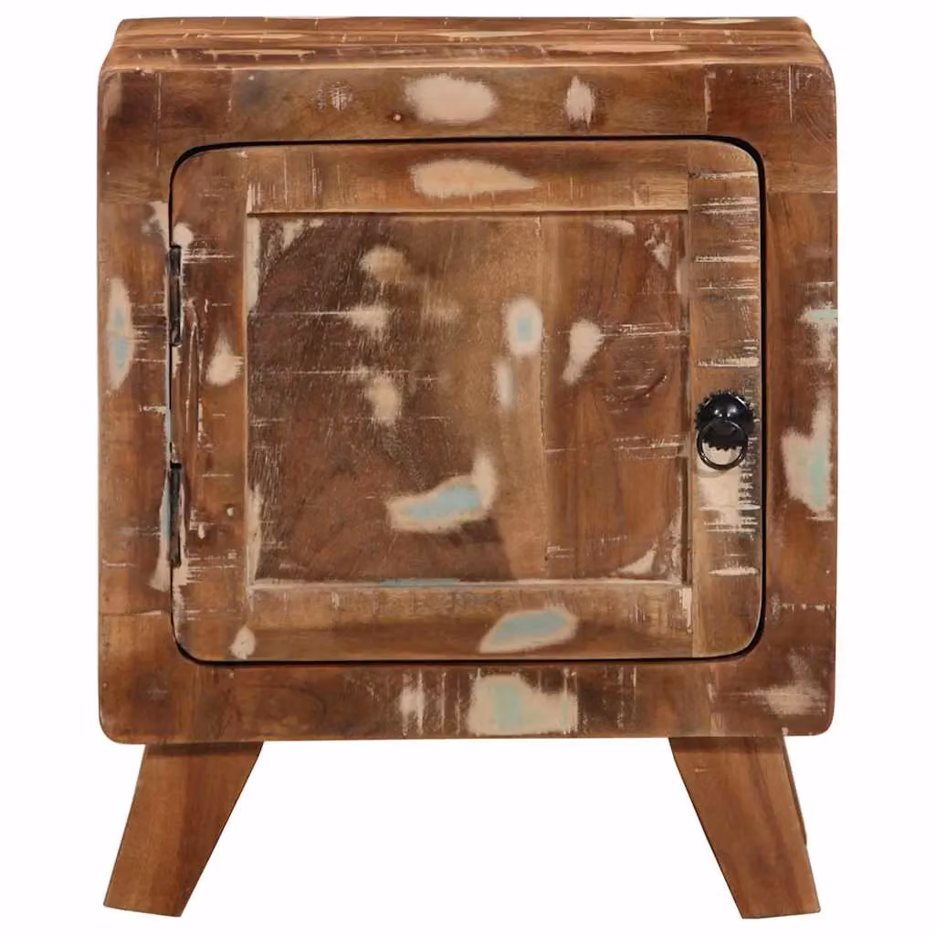 Berkfield Home Set of 2 Rustic Reclaimed Solid Wood Bedside Cabinets, Brown, W/D/H: 40 x 32 x 46 cm – 2