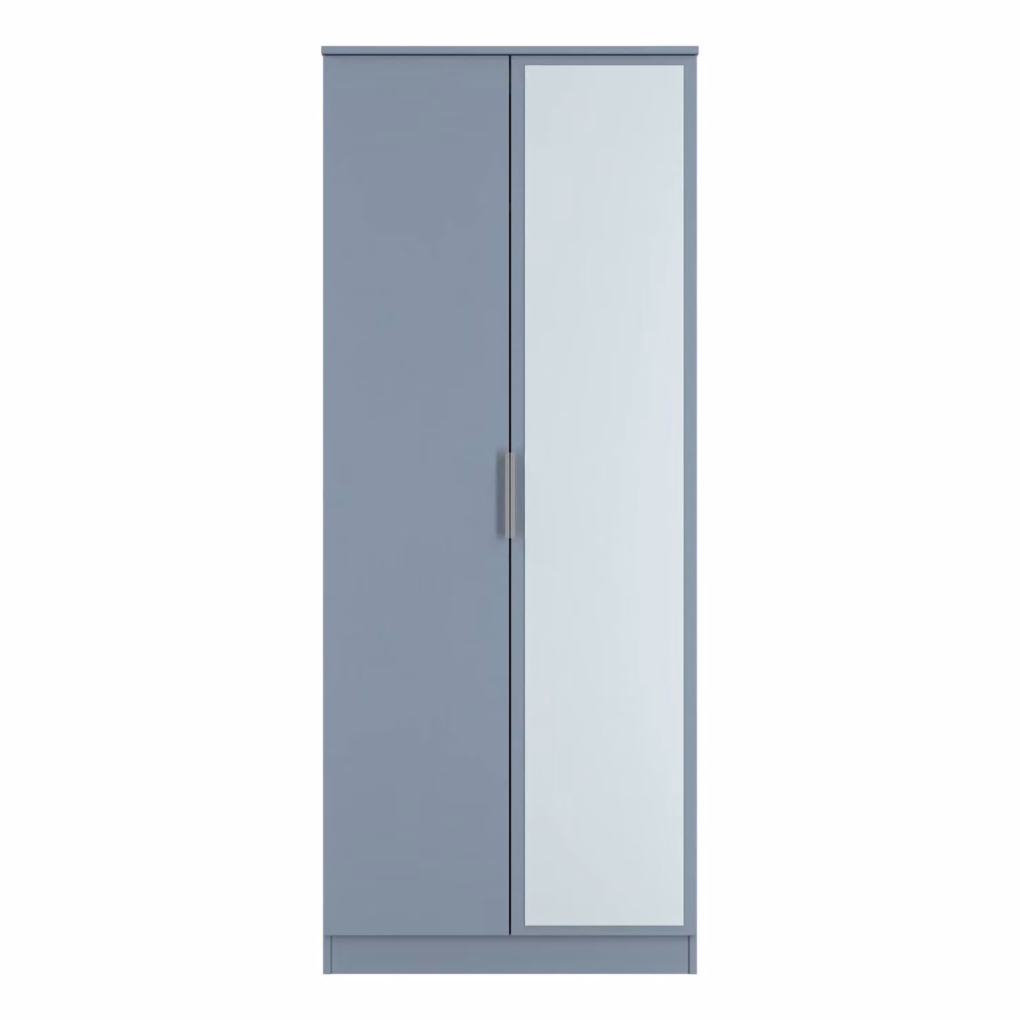Ready Assembled 2 U Dover 2 Door Mirrored Wardrobe in Light Blue – 2