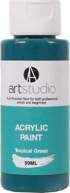 Art Studio Professional Acrylic Paint in Tropical Green, 9.7 cm