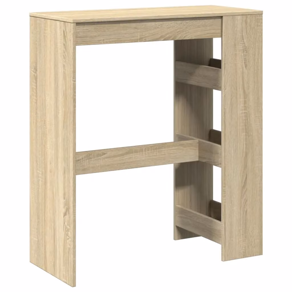 Berkfield Home Bar Table with Racks in Sonoma Oak Brown, W/D/H: 90 x 40 x 103.5 cm – 3